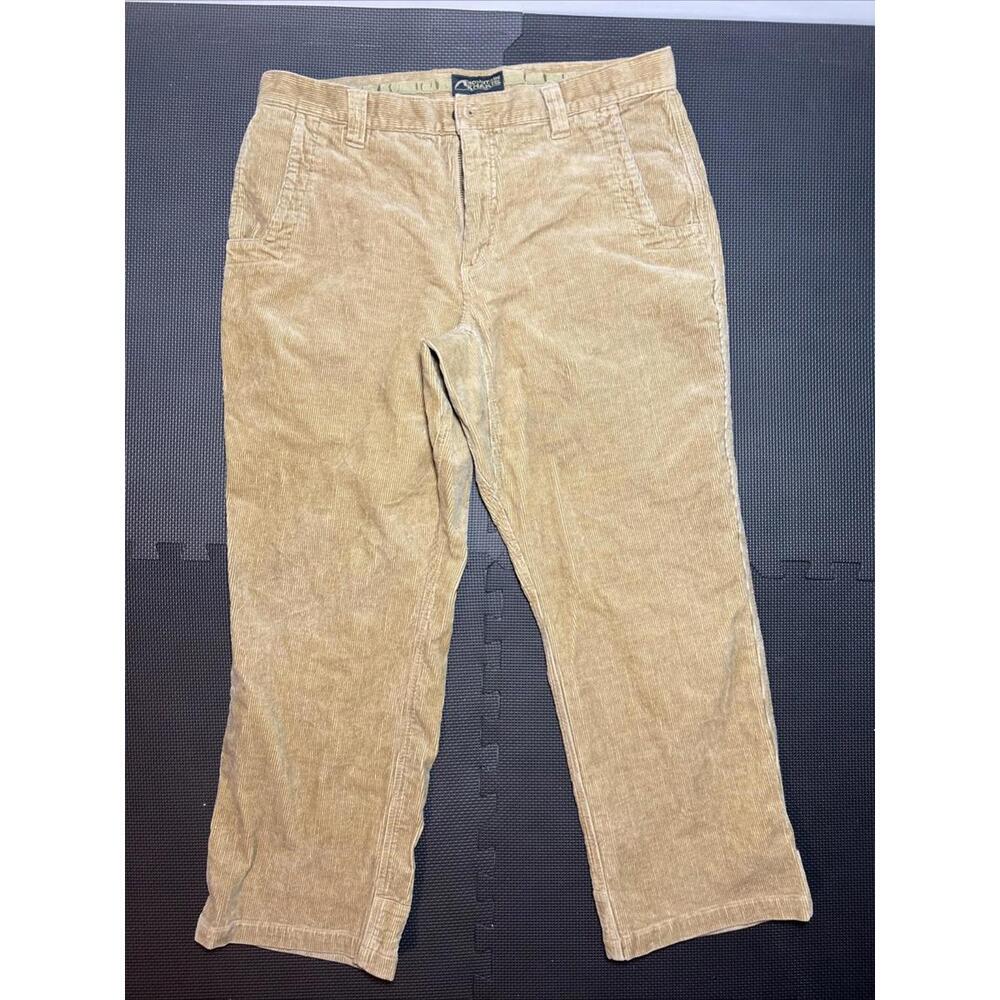 Mountain Khakis Corduroy Relaxed Fit Mens Pants Tan 38x30 Trousers Vintage